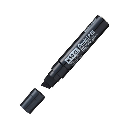 Pentel N50XL Pen Permanent Marker Extra Broad Point_BLK - Theodist 