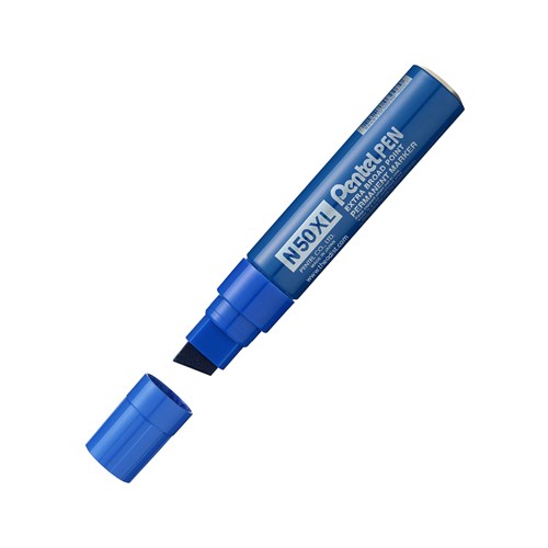 Pentel N50XL Pen Permanent Marker Extra Broad Point_BLU - Theodist 