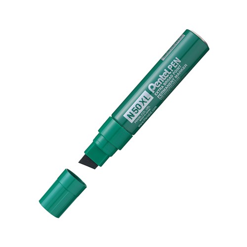 Pentel N50XL Pen Permanent Marker Extra Broad Point_GRN - Theodist 