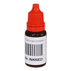 DataMax INKRED Stamp Pad Ink 10mL Red - Theodist