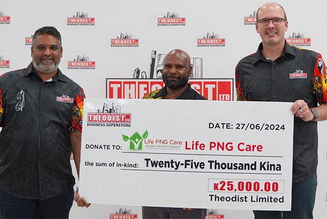 Theodist Renews Annual Sponsorship for Life PNG Care