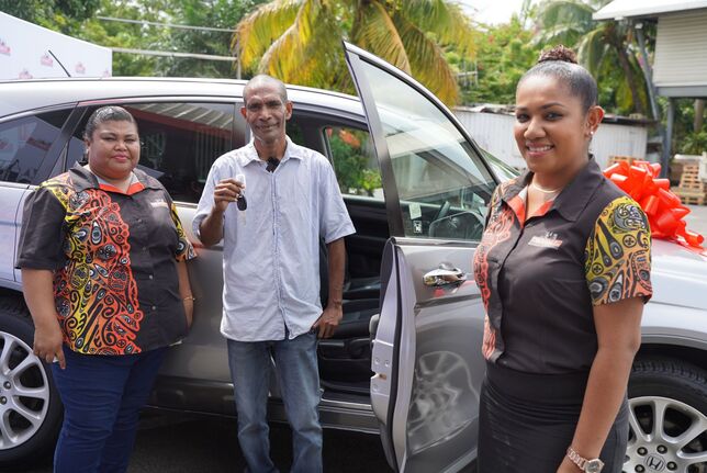 Theodist presents Back-To-School CRV to Winner