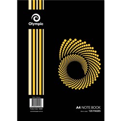 Olympic A4 Notebook Spiral Bound 8mm Rules 120 Page