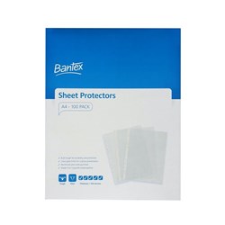Bantex Sheet Protectors A4 Pack of 100 - Theodist