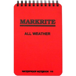 Markrite Waterproof Notebook 110 - 100mm X 150mm, Red - Theodist