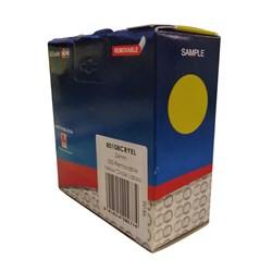 Esselte 24YEL 24mm Removable Self Adhesive Label Yellow Dots 500 - Theodist