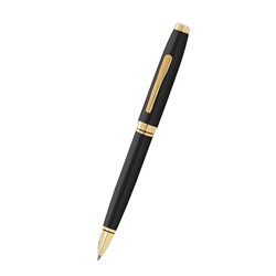 Cross 662-11 Coventry Ballpoint Pen, Black Lacquer & Gold - Theodist