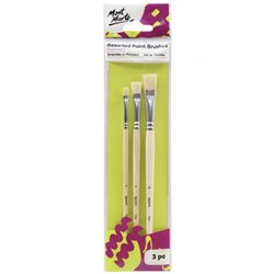 Mont Marte Discovery Assorted Paint Brushes 3pc
