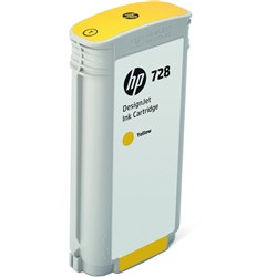 HP 728 Yellow DesignJet Ink Cartridge 130ml