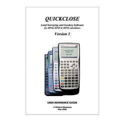 HP48/49/50 Calculator Quickclose Pro V3 Program Book - Theodist