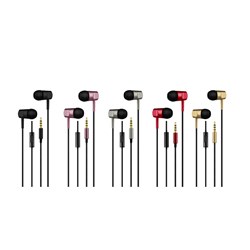 Torq TQ8655 Earphones Wired with Microphones Assorted Colours - Theodist