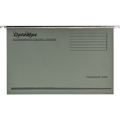 DataMax 125GRN Suspension Folder Foolscap Size Green 25 Pack_1 - Theodist