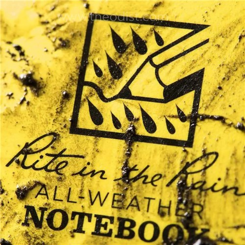 Rite in the Rain All-Weather Notebook Top-Spiral 3x5in No. 135 Yellow_4 - Theodist