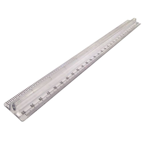 DataMax 141306 Raised Grip Plastic Ruler 30cm_1 - Theodist