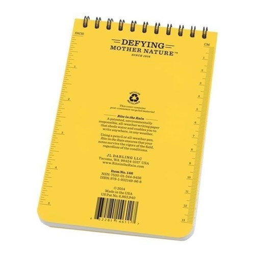 Rite in the Rain All-Weather Survey Notebook No. 146 Yellow_1 - Theodist