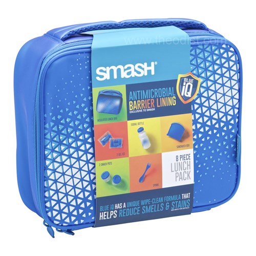 Smash 21852 Lunch Pack 8 Piece Blue with Antimicrobial Barrier Lining - Theodist