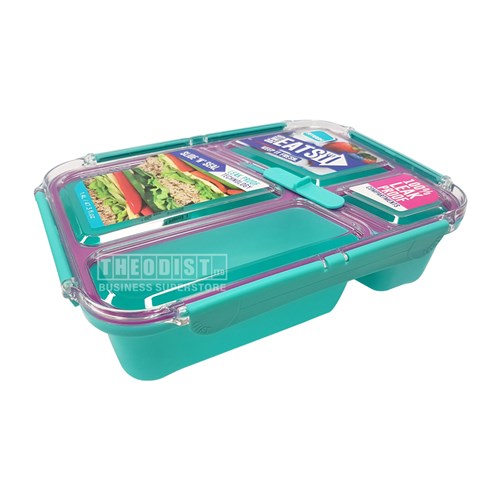 Smash 29918 Lunchbox Bento Slide N Seal Leak Proof, Assorted_4 - Theodist