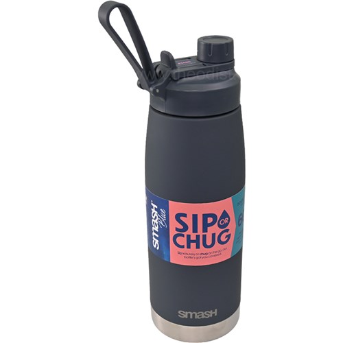 Smash Blue 31372 Soft Touch Dual Pro Sip or Chug Double Wall Vacuum Insulation 950mL_2 - Theodist