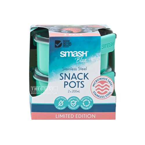 Smash Blue 33850 Snack Pots 2 Pack 200mL_1 - Theodist