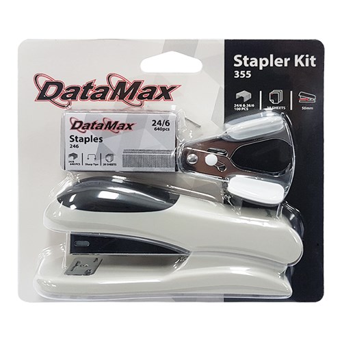 DataMax 355 Stapler Kit with Staples & Remover_Grey - Theodist