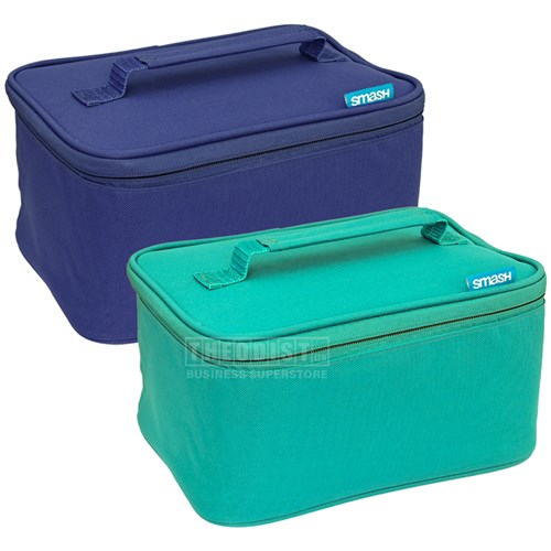 Smash 03566 Insulated Fold-Up Lunch Bag Blue iQ Lining, Blue, Green - Theodist