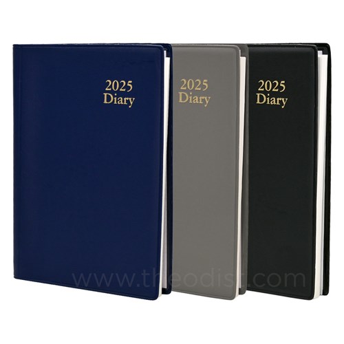 Regent 427BLK 2025 A7 Diary Black, Blue, Grey Week To An Opening - Theodist