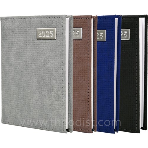 Carnegie 2025 Diary A6 Black, Blue, Brown, Grey Week to View - Theodist