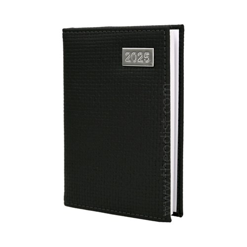 Carnegie 2025 Diary A6 Black, Blue, Brown, Grey Week to View_BLK - Theodist