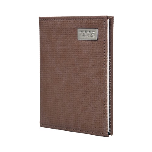 Carnegie 2025 Diary A6 Black, Blue, Brown, Grey Week to View_BRN - Theodist