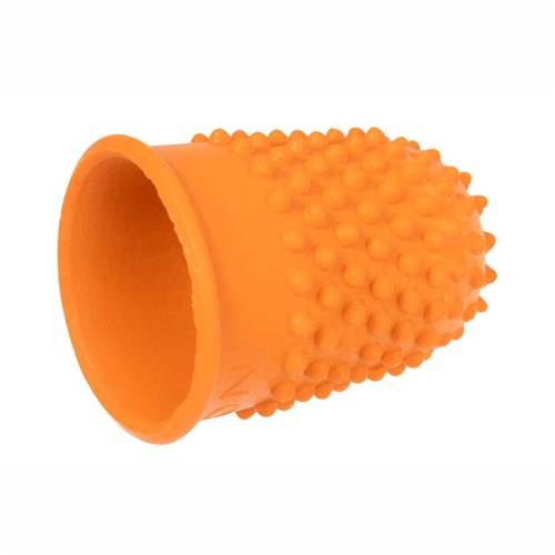 Rexel Rubber Finger Thimblettes Size:00 Box/10 Orange - Theodist