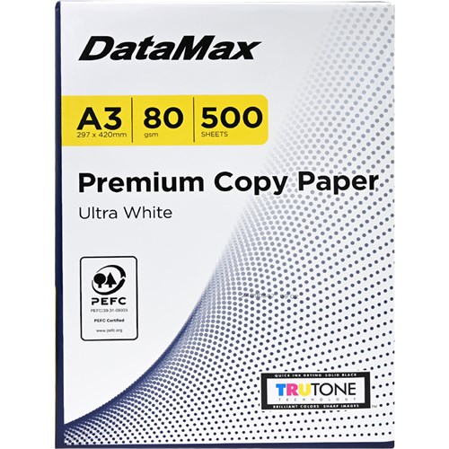 DataMax 4735 Premium Copy Paper Ultra White A3 80GSM 500 Sheets_1 - Theodist