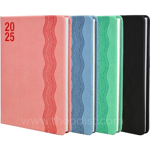 Carnegie 567AST 2025 A6.5 Diary 150x110mm Black, Blue, Pink, Purple Week To An Opening - Theodist