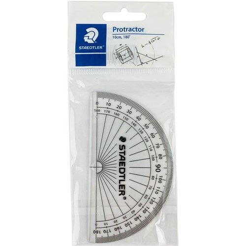 Staedtler 56850 Protractor 10cm, 180 Degrees - Theodist