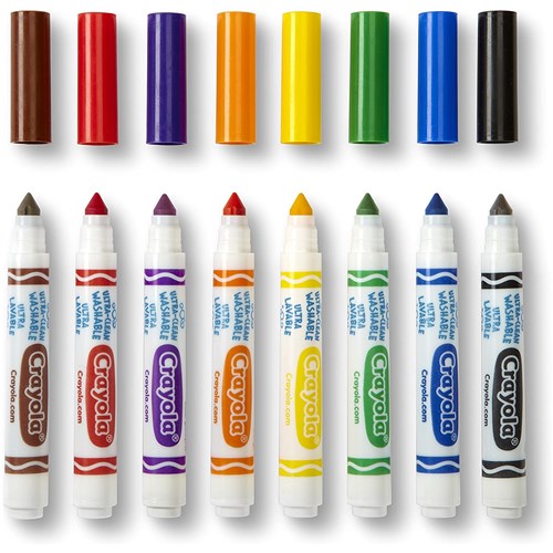 Crayola Ultra-Clean Washable Markers Color Max 8 Pack_1 - Theodist