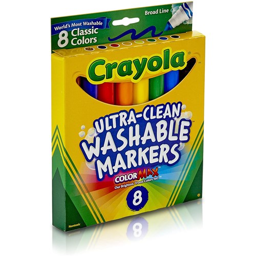 Crayola Ultra-Clean Washable Markers Color Max 8 Pack_5 - Theodist