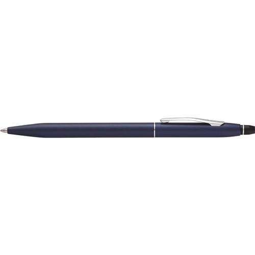 Cross 622-121 Pen Ballpoint Click Classic Metallic Navy Blue with Chrome Appointments_1 - Theodist