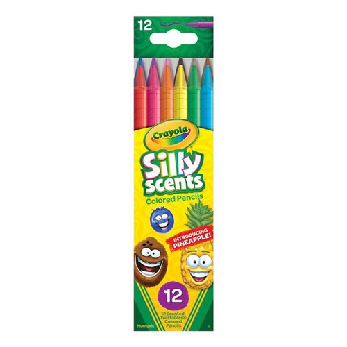 Crayola 687402 Silly Scents Coloured Pencils 12 Pack - Theodist