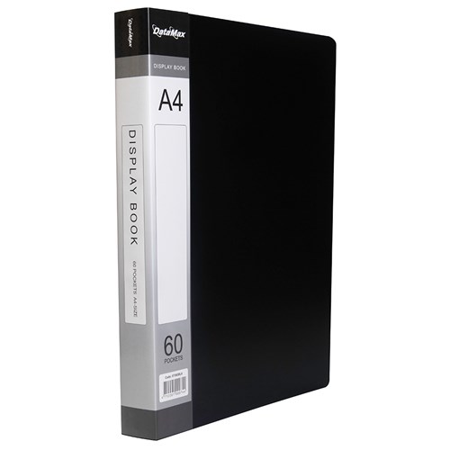 DataMax D87060 Display Book A4 Insert Cover 60 Pocket_BLK - Theodist