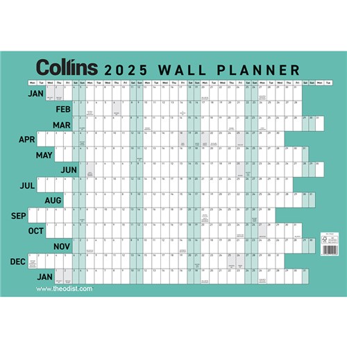 Collins 2025 Year Planner A2 420x594mm - Theodist