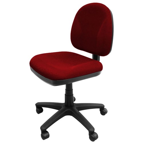 A3110T Office Typist Chair, Burgundy - Theodist