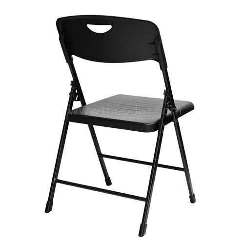 Folding Plastic Chair A8106 Black_2 - Theodist