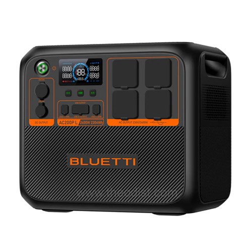 Bluetti AC200PL Portable Solar Power Station 2400W 2304WH P-AC200PL-AU-GY-BL-010_1 - Theodist