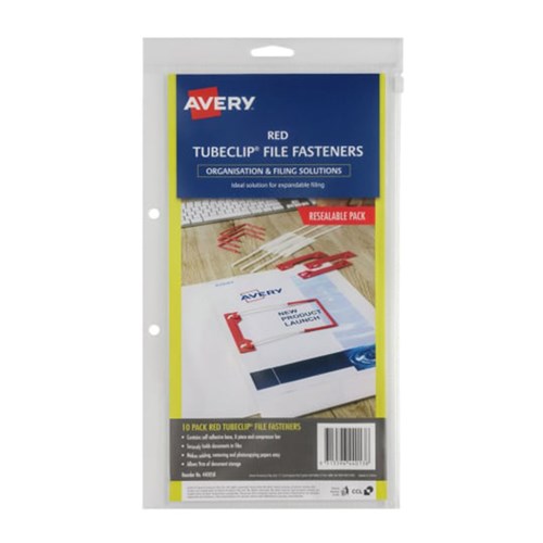 Avery AV4005 Tubeclip File Fasteners Organization & Filing Solutions_RED-1 - Theodist