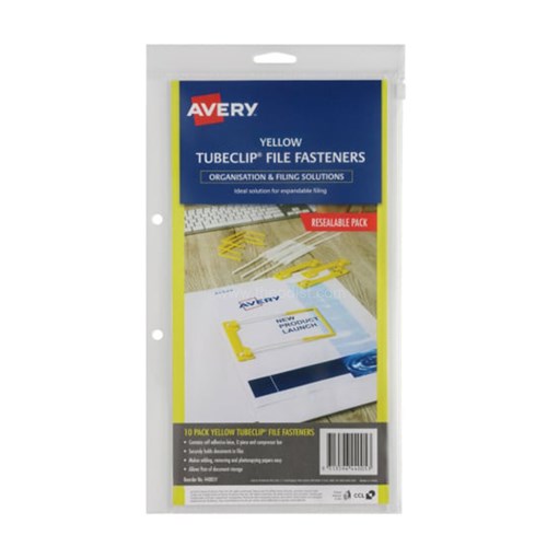 Avery AV4005 Tubeclip File Fasteners Organization & Filing Solutions_YEL-1 - Theodist