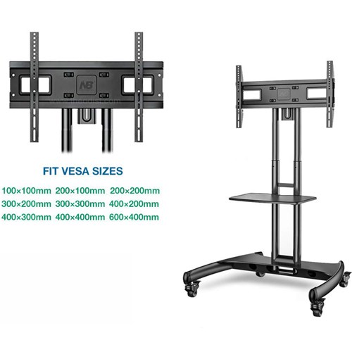 North Bayou Mobile Display Stand for 40”-65” Interactive Panel NB-AVA1500-60-1P_3 - Theodist