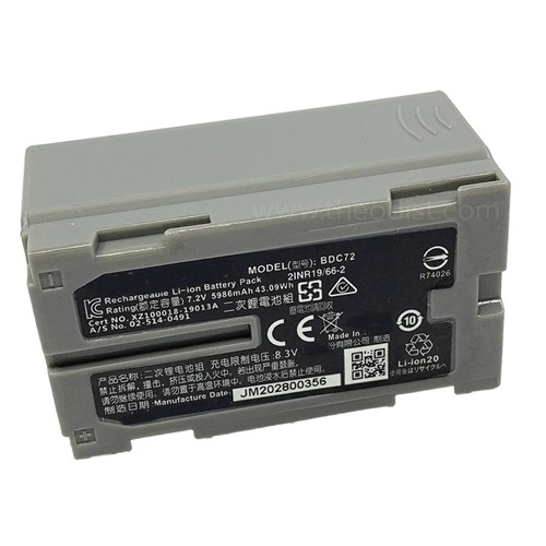 BDC72 Battery for GM-52 Total Station 7.2V 6.0AH_1 - Theodist