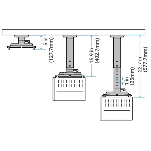 BenQ CM00G3 Universal Ceiling Mount BQUNIWALLMT_2 - Theodist