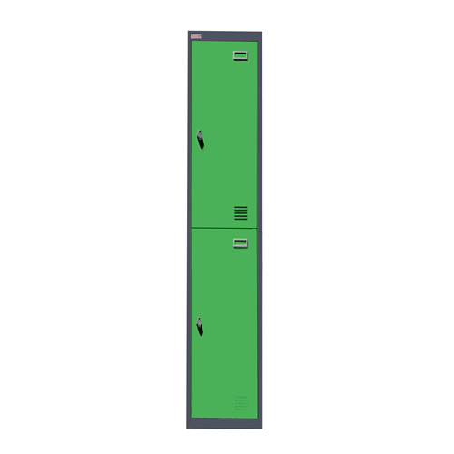 BZLKS2 Coloured Steel Locker Double Door 1850x380x450mm_GRN - Theodist