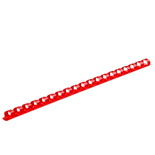 DSB COMB12 Comb Binder 12-13mm 21 Ring Binds Up To 110 Sheets_Red - Theodist