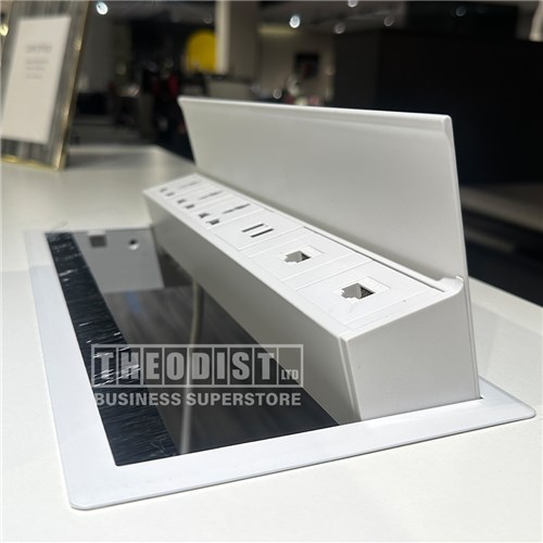 Electronic Adjustable Desk with Cable, Power Plug Slot 1600x800x750mm_2 - Theodist